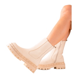 Seastar Hohe Stiefel mit Öko-Leder beige