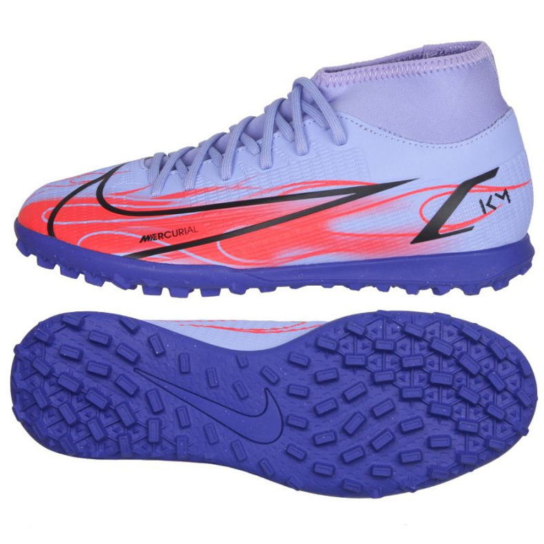 Nike Mercurial Superfly 8 Club Km Tf Jr DB2869-506 Schuh rot lila violett