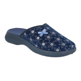 Befado Damenschuhe pu 019D126 navy blau silber-