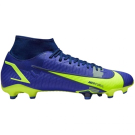 Nike Mercurial Superfly 8 Academy FG / MG M CV0843 574 Fußballschuhe blau blau