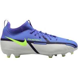 Nike Phantom GT2 Academy Df FG / MG Jr DC0813 570 Fußballschuhe blau grau blau