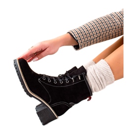 Goodin Bequeme Stiefel mit hohen Absätzen schwarz