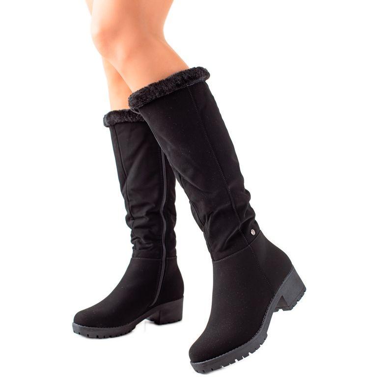 Groto Gogo Schwarze warme Stiefel