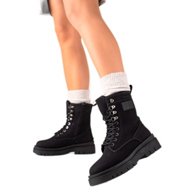 TRENDI Klassische schwarze Trapper