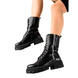 Seastar Stiefel mit dekorativem Reißverschluss schwarz