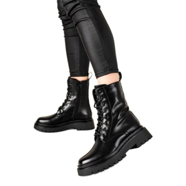 Seastar Klassische Trapper aus Öko-Leder schwarz