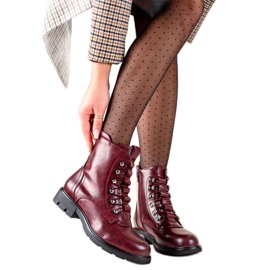 Evento Klassische Schnürstiefel rotwein