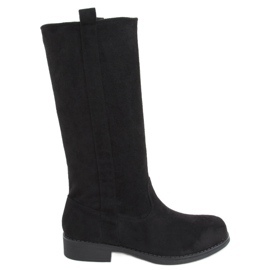 Stiefel mit geradem Unnu Black Obermaterial schwarz