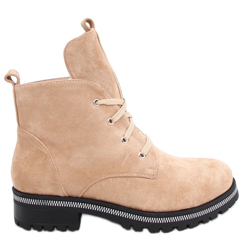 Schnürstiefel Bing Beige