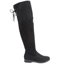 Dotta Schwarze Musketier-Reitstiefel