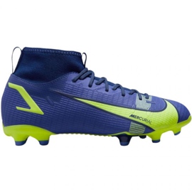 Nike Mercurial Superfly 8 Academy FG / MG Jr CV1127 474 Fußballschuhe königlich, grün blau