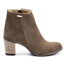 Olivier Hochhackige Sara Ziemiste Stiefel beige