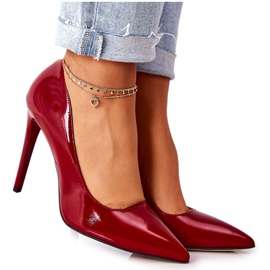 Lackierte High Heels in Spitz Monnari 0220-005 Rot