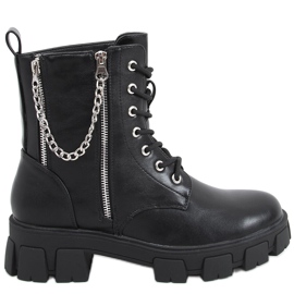 Stiefel mit Eline Black Kette schwarz
