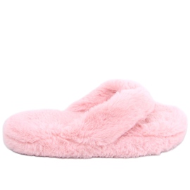 Bunny Pink Fellpantoffeln rosa