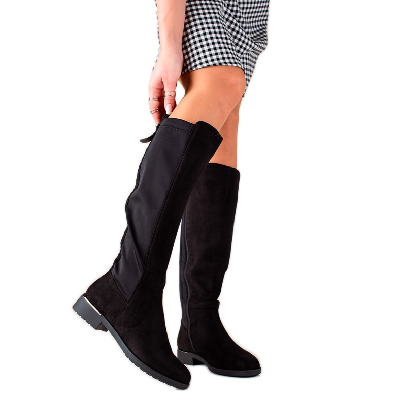 Gogo Warme schwarze Stiefel