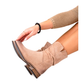 Evento Cowboystiefel aus Wildleder beige