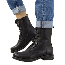 Schwarze isolierte Stiefel von Muro