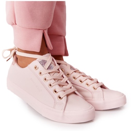 Big Star Damen Sneakers aus Öko-Leder Cross Jeans HH2R4004C Rosa