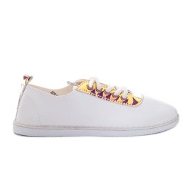 Sneaker für Damen von White Roses weiß golden