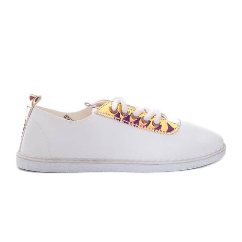 Sneaker für Damen von White Roses weiß golden