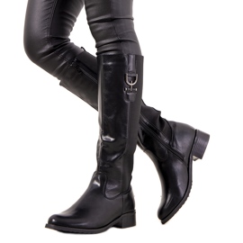 Schwarze warme Damenstiefel von Nicolai