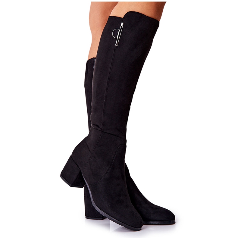 PG1 Wildlederstiefel mit Reißverschluss Schwarz Magnizio