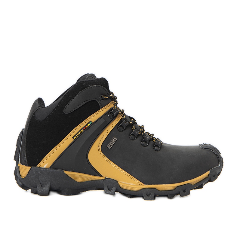 Schwarze Barry isolierte Sportschuhe für Herren gelb