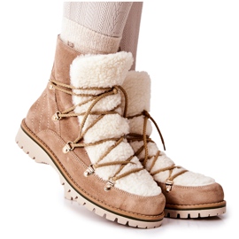 Warme Stiefel Trappers Beige Jiliana