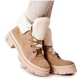 Stiefel Sneakers Warm Gebunden Beige Karley