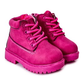 Warme Trappers Stiefel für Kinder Fuchsia Dexter rosa