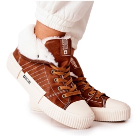 Isolierte Sneakers für Damen Big Star II274152 Camel braun