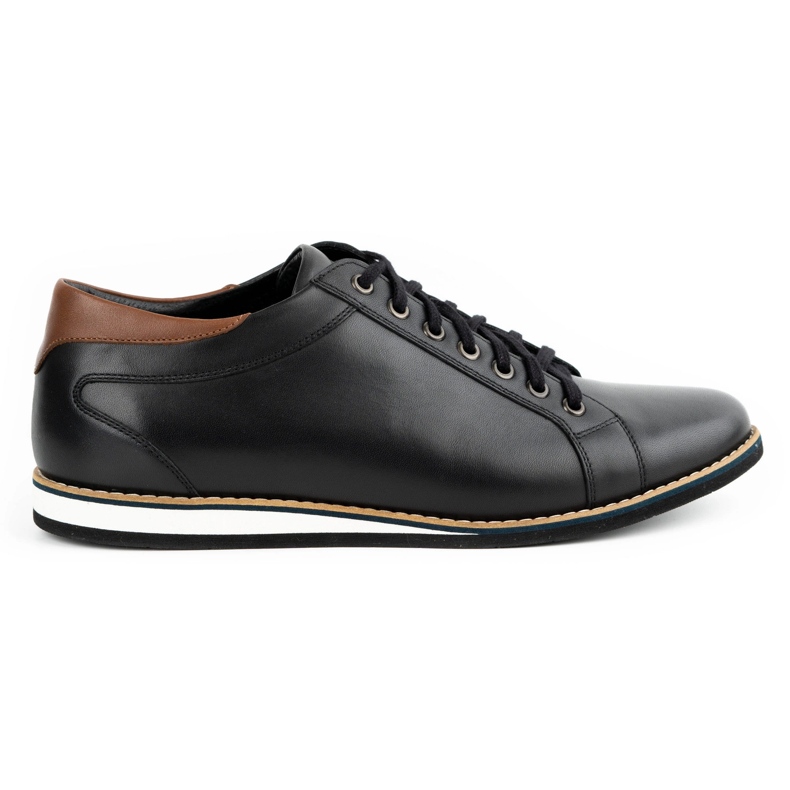 Olivier Herren Lederschuhe 7008KB schwarz