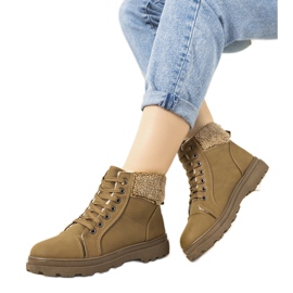 Grüne isolierte Damenstiefel Milani khaki
