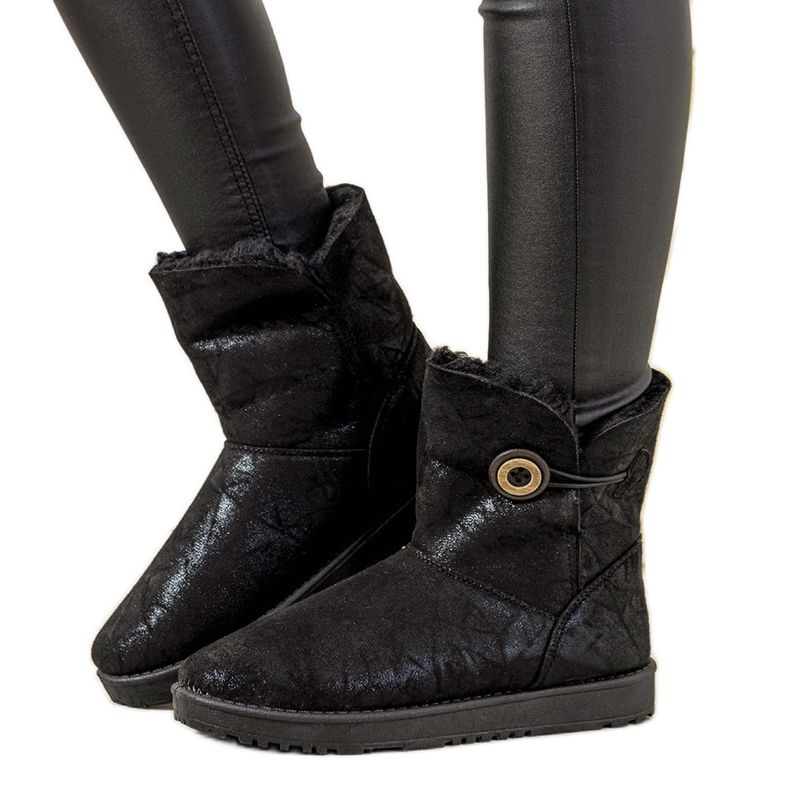 Schwarze Damen-Schneestiefel von Kanga