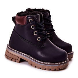 WT1 Warme Trappers Stiefel für Kinder Navy Blue Royals marineblau