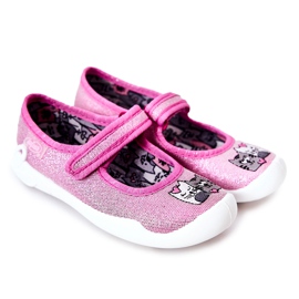 BEFADO S.A. Ballerina-Hausschuhe Befado Cats 114X465 Rosa