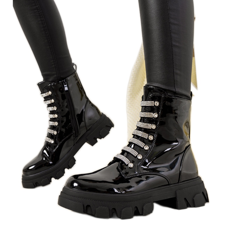 Schwarze isolierte Stiefel von Mariones