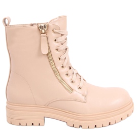 Schnürstiefel von Dontre Nude beige