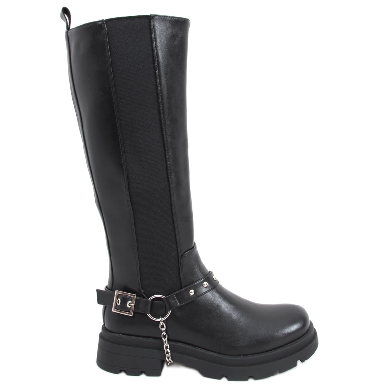 Yuna Schwarze Reitstiefel für Damen