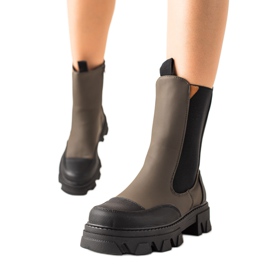 Seastar Workery Fashion Stiefel khaki grün