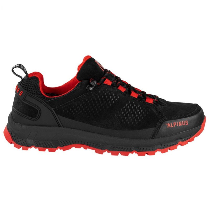 Alpinus Sevilla M JS43575 Trekkingschuhe schwarz rot