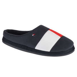 Tommy Hilfiger Flag Homeslipper M FM0FM03801-0GY Hausschuhe marineblau