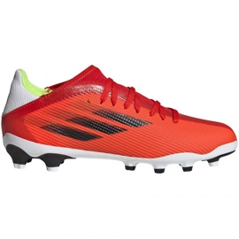 Adidas X Speedflow.3 Mg Jr FY3261 Fußballschuhe mehrfarbig orangen und rottöne