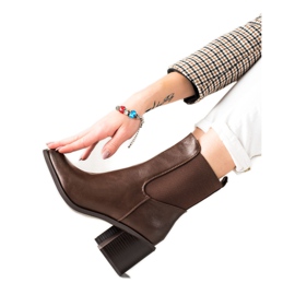 Laura Mode Elegante Stiefel braun