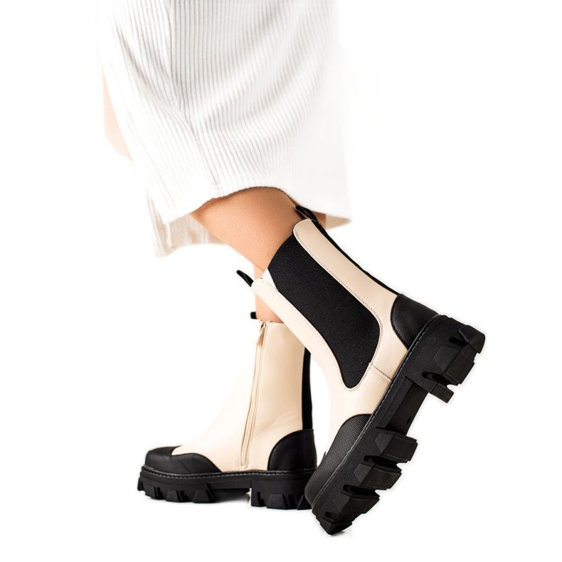 Seastar Workery Fashion Stiefel beige