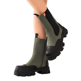 Seastar Workery Fashion Stiefel schwarz khaki