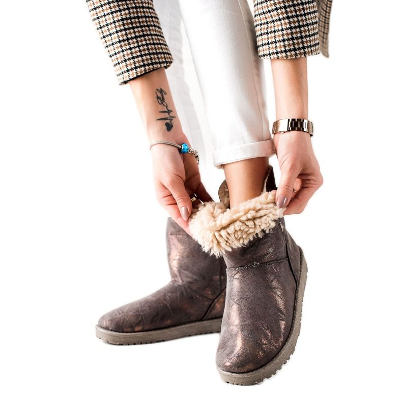 Evento Mukluki mit Glitzer braun