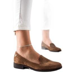 M.Daszyński Elegante Wildleder-Loafer braun