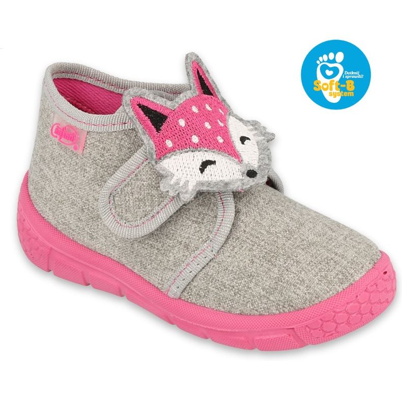 Befado Kinderschuhe 538P053 rosa grau